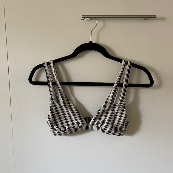 Billabong Other - Billabong Navy & White striped bikini top Women's Size S